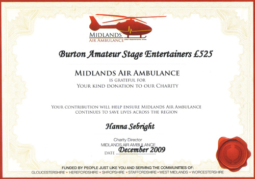 Air Ambulance certificate